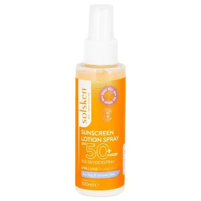 سولسكين بخاخ لوشن واقٍ من الشمس SPF 50 للبشرة الجافة والعادية 100 مل