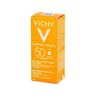 واقي شمس فيشي ايديال سوليال سائل للتحكم بلمعان البشرة مع عامل وقاية من الشمس SPF 50 حجم 50 مل