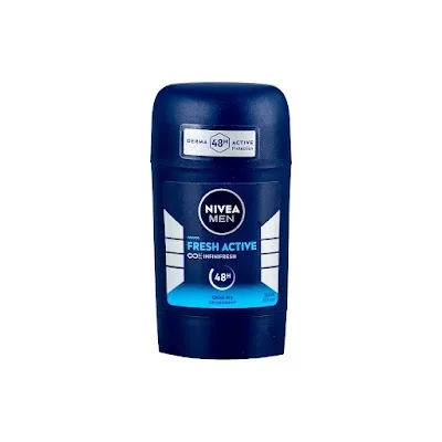 نيڤيا مزيل للعرق للرجال، فريش أكتيف، عطر منعش، ستيك 50 مل