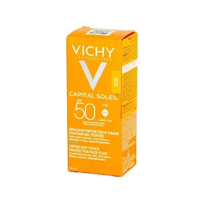 واقي شمس فيشي ايديال سوليال بي بي كريم بدون لمعان للبشرة الدهنية والمختلطة SPF 50 حجم 50مل