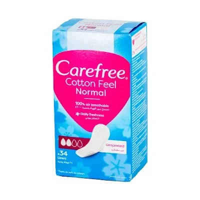 كيرفرى فوط يومية عادي غير معطرة 12*34ق
