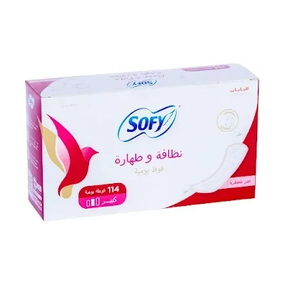 سوفي فوط يومية كلين اند بيور كبير غير معطرة 4*114 حبة