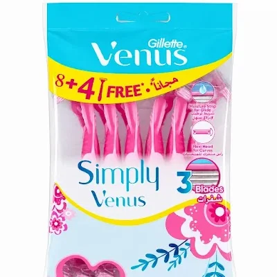 أمواس الحلاقة جيليت فينوس 3 سيمبلي 8+4