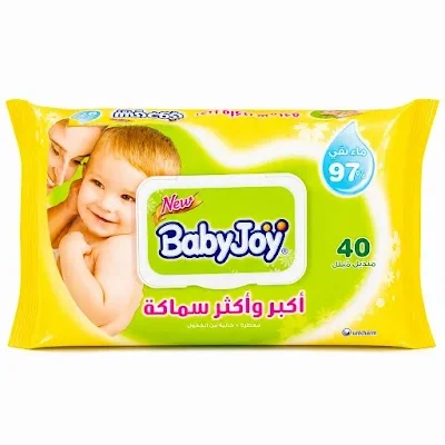 بيبي جوي مناديل مبللة معطرة اكبر واكثر سماكة 12*40